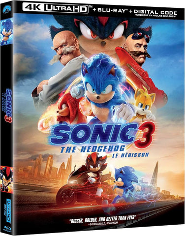 Sonic The Hedgehog 3 - 4K (Fandango) or 4K (iTunes)